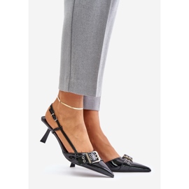 Svarta Zeisia patentstiletter med spänne 1