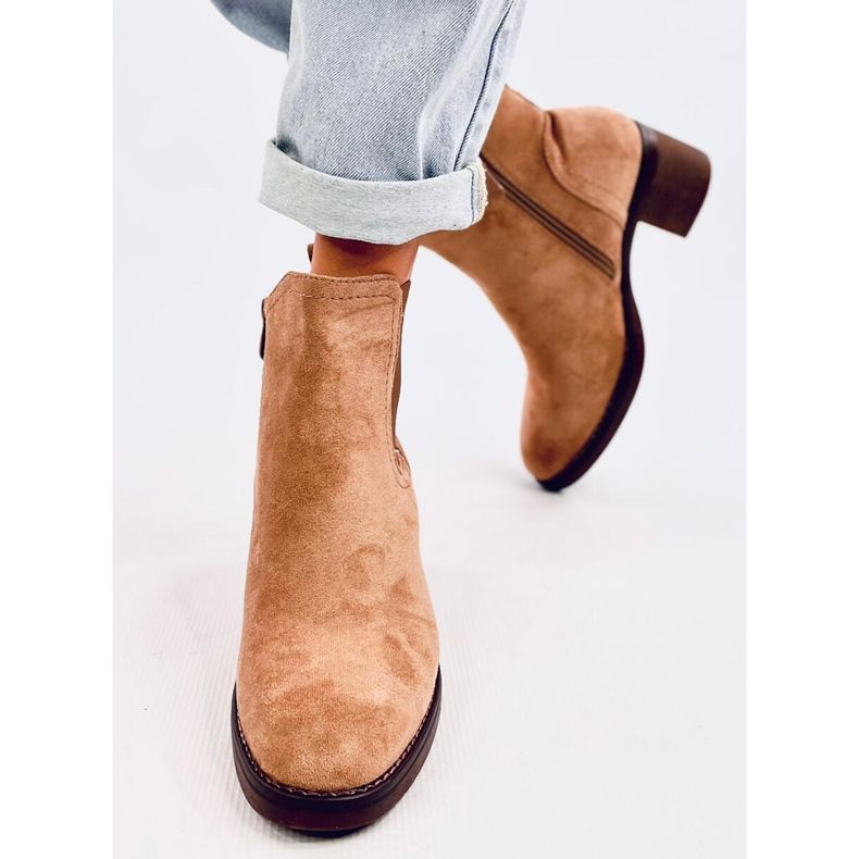 Stövlar med breda klackar Fill Beige 1