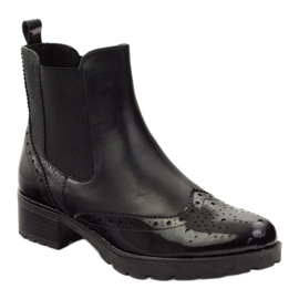 Caprice ankelboots Jodhpur stövlar damskor 25405 svart 1