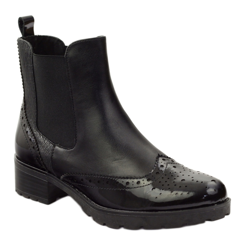 Caprice ankelboots Jodhpur stövlar damskor 25405 svart 1