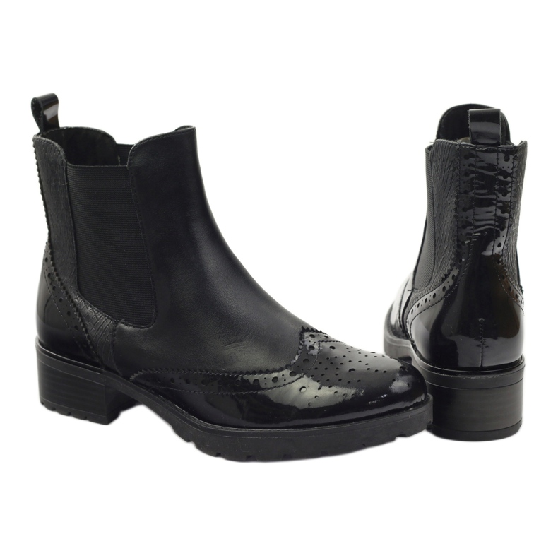 Caprice ankelboots Jodhpur stövlar damskor 25405 svart 3