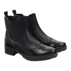 Caprice ankelboots Jodhpur stövlar damskor 25405 svart 4