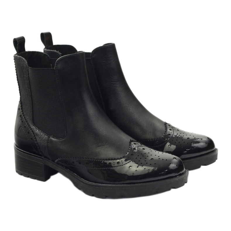 Caprice ankelboots Jodhpur stövlar damskor 25405 svart 4