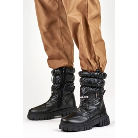 Snöskor för kvinnor med tjock sula, svart OH-29B 1