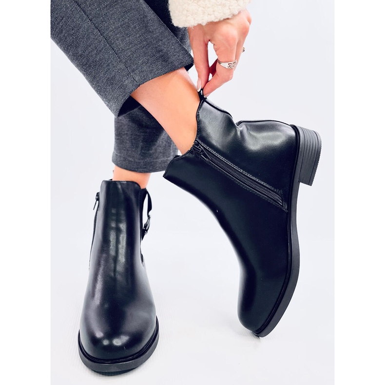 Boone Black Chelsea stövlar för kvinnor svart 2