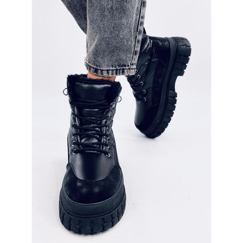 Renn Black snöstövlar för kvinnor svart 1