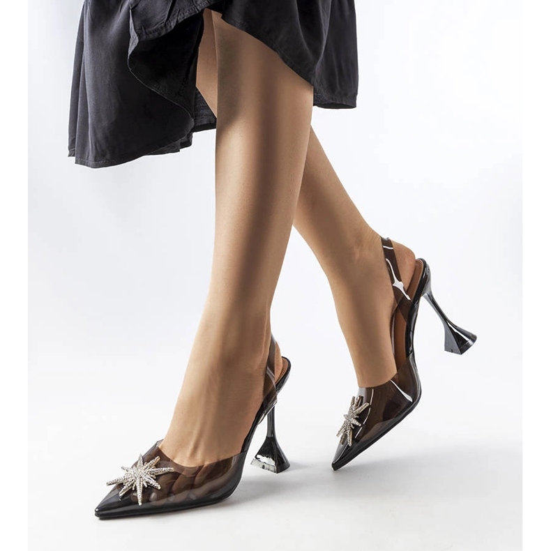 Svarta transparenta Huette pumps 1