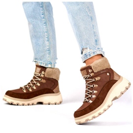 Isolerade damstövlar, beige CC-44BR brun 1