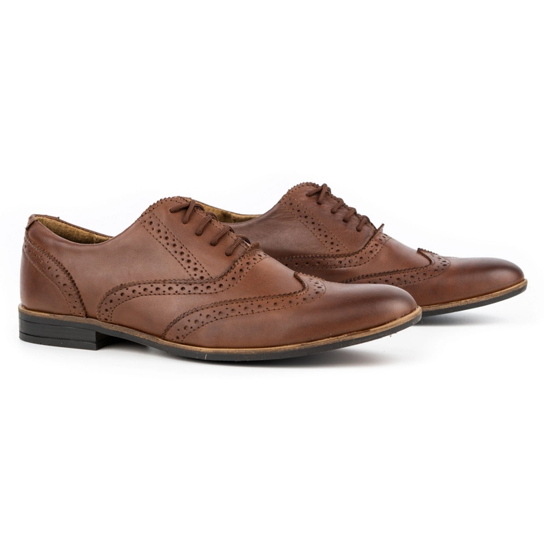 Olivier Formell skor i läder Brogues 306GT brun 5