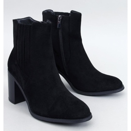 Noriega svarta högklackade stövlar i mocka 1