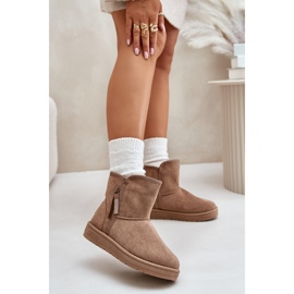 Big Star snöstövlar för kvinnor OO274A165 Beige 2