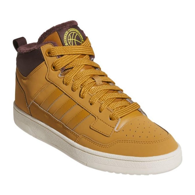 Adidas Rapid Court Mid Winterized JR0171 skor gul 1