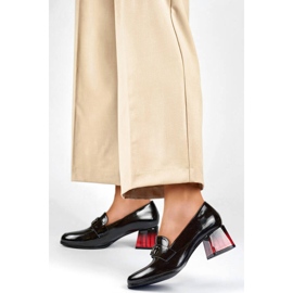 Damlackskor med häldekoration, svart GD-FL479-B 2