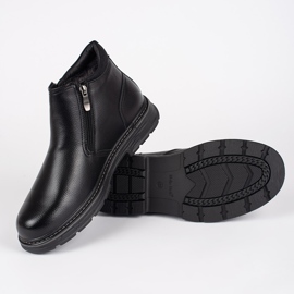 Svarta vinterstövlar för män 2