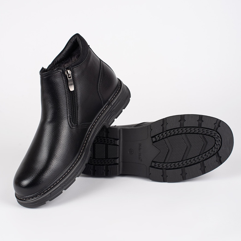 Svarta vinterstövlar för män 2