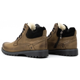 KOMODO Herrstövlar i läder 885 oliv grön 3