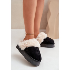 Svarta Doriola snöstövlar för kvinnor på en tjock sula med päls 2