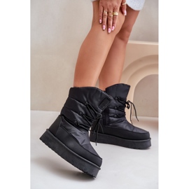 Plattform Snow Boots Med Dragkedja Big Star OO274884 Svart 2