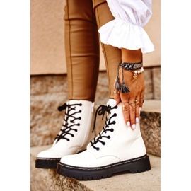 S.Barski Dam Stövlar Vit Kognito 1