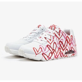 Skechers X Jgoldcrown Uno-Spread The Love W 155507-WRPK skor vit 1
