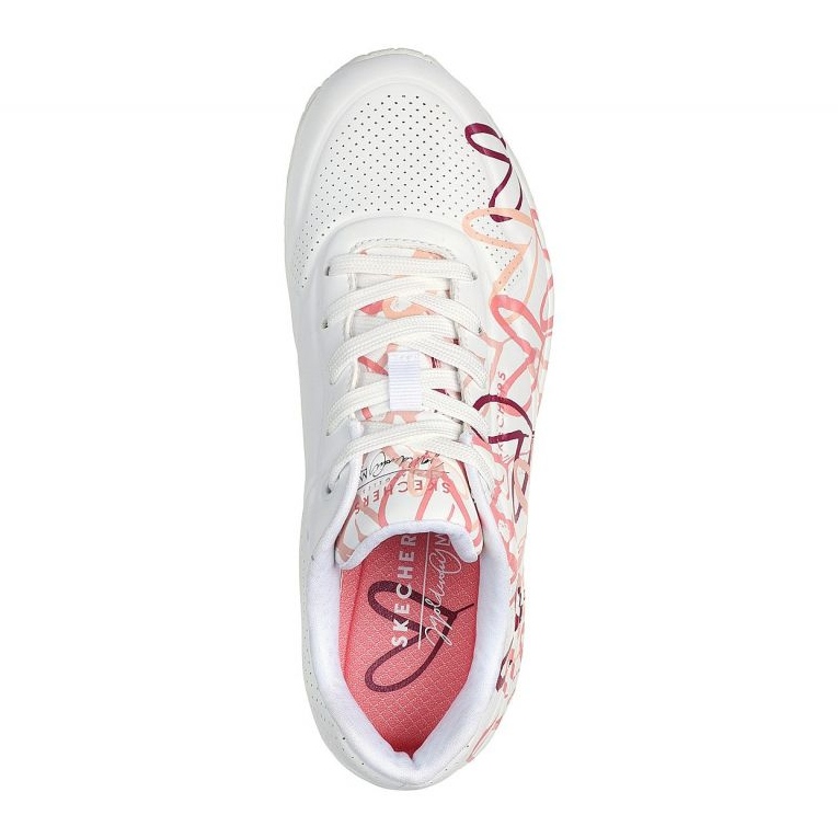Skechers Uno Spread The Love 155507-WCRL skor vit 1
