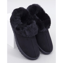 Korta emusbyxor kantade med Fraley Black-päls svart 1