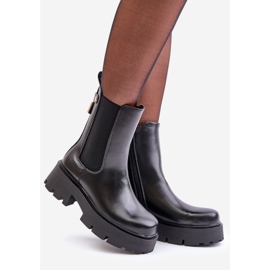 Chelsea boots med dragkedja, Eco Leather Black Ninnet svart 1