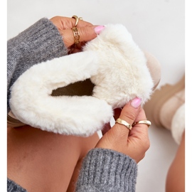 Snörfångare för kvinnor med päls, ljusbeige vaminia 2