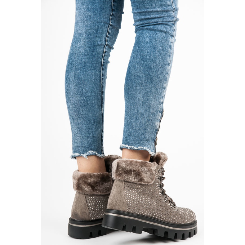 Kylie Snygga stövlar med skydd brun 1