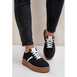 Platform Sneakers dam Svarta Dravinnia 2