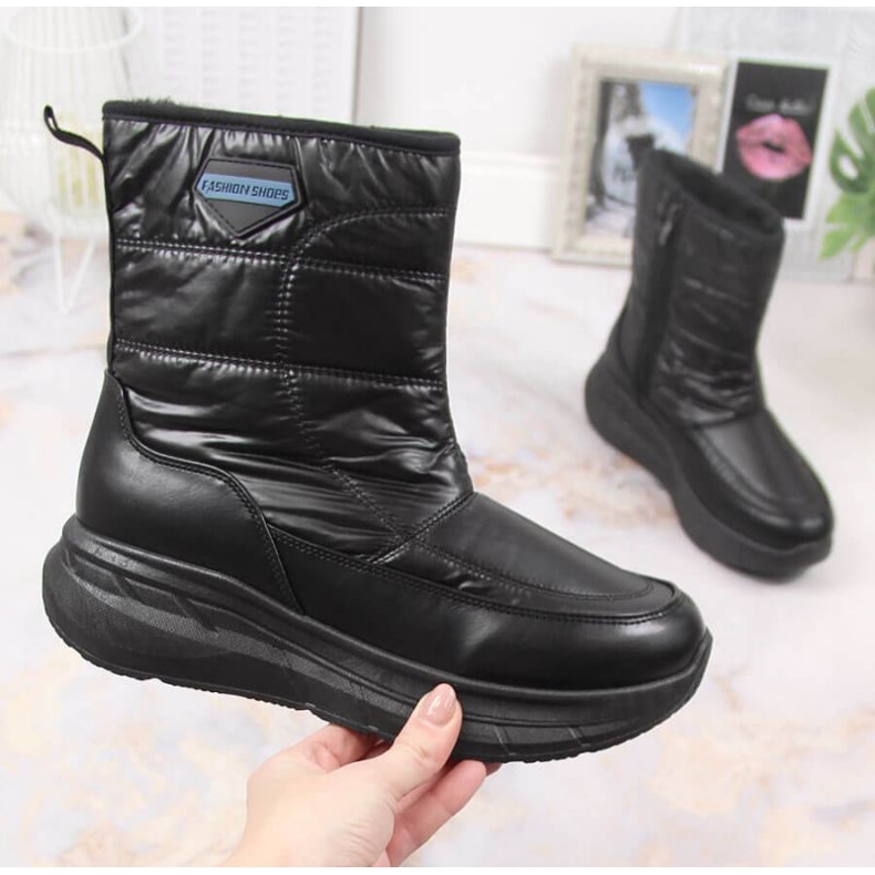 Vintersportstövlar med dragkedja Filippo W PAW396B svart 1