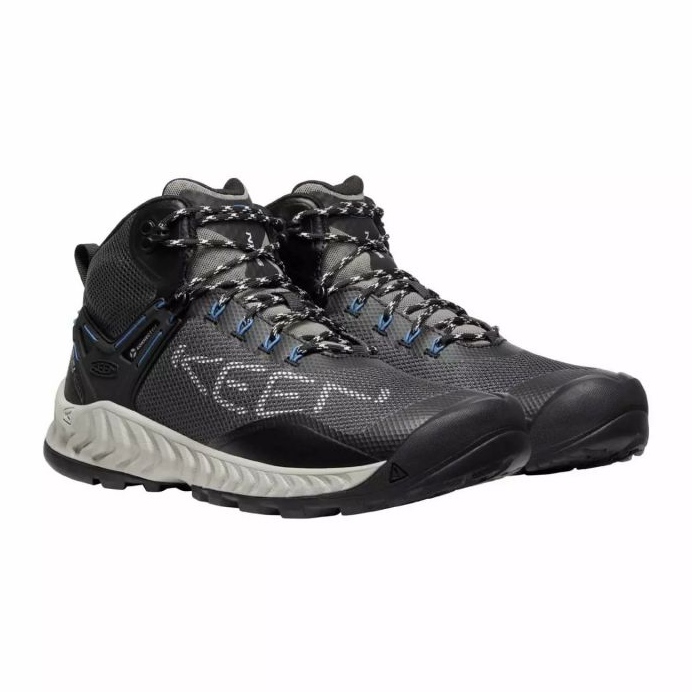 KEEN Nxis Evo Mid Wp skor MAGNET/BRIGHT Cobalt KE-1026108 svart 1