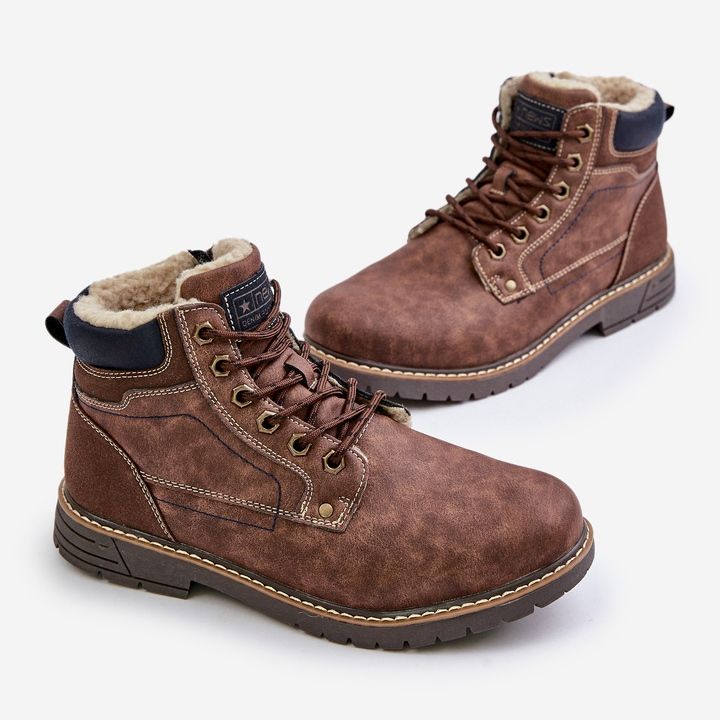 Isolerade fångare för män gjorda av ekologiskt läder, brun Venredia 2