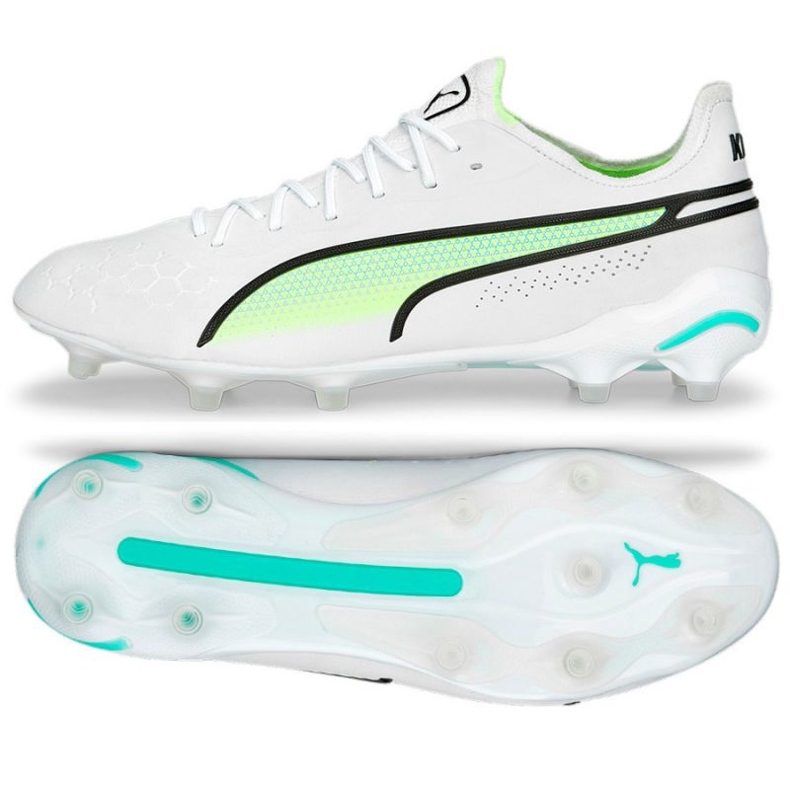 Puma King Ultimate FG/AG M 107097 03 skor vit vit 1