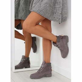 Grå timmerstövlar för dam AT-0623-L Grå 1