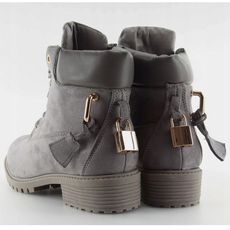 Grå timmerstövlar för dam AT-0623-L Grå 2