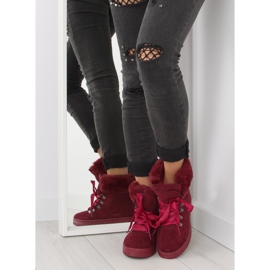 Snowboots för dam vinröd 16-570 vinröd svart 1