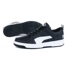 Puma Rebound Layup Lo Sl Jr 370490 02 svart 1