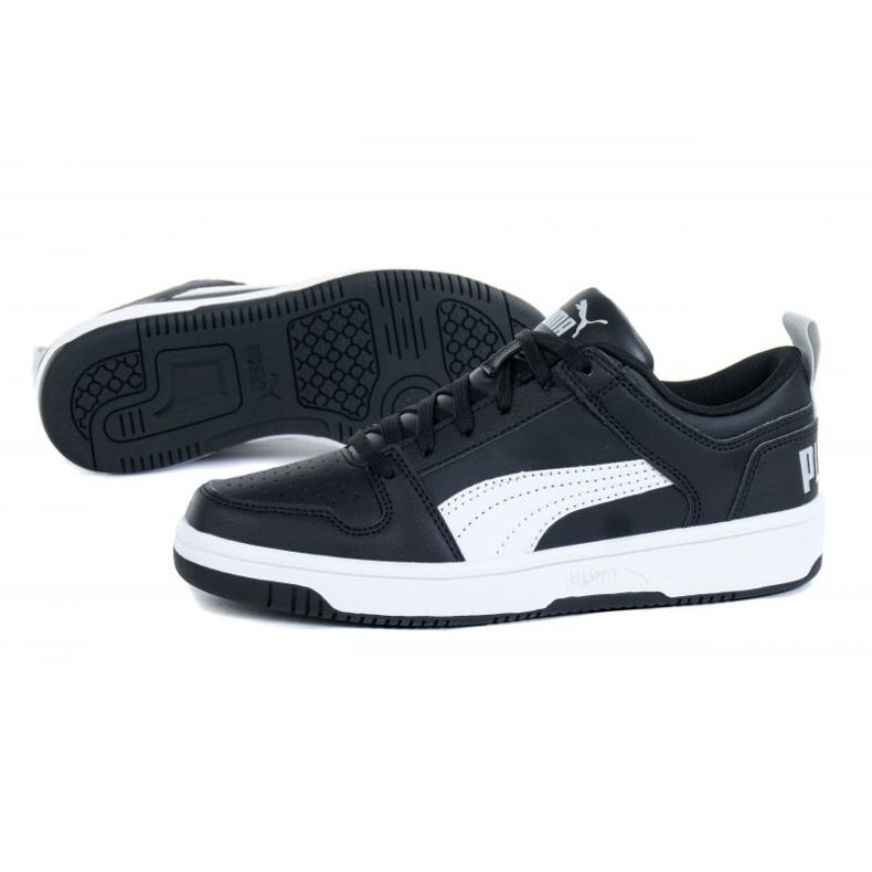 Puma Rebound Layup Lo Sl Jr 370490 02 svart 1
