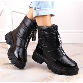 Filippo W PAW498A svarta snöstövlar med dragkedja 2