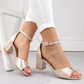 Vinceza W JAN306 sandaler med guldklack gyllene 1