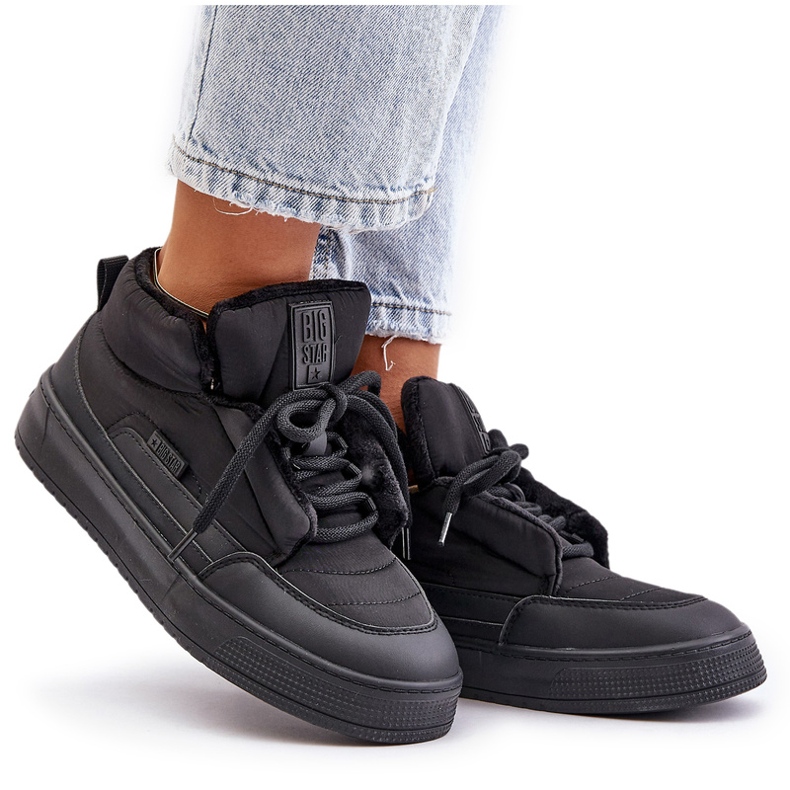 Big Star Isolerade Sneakers för kvinnor OO274A530 Svart 4