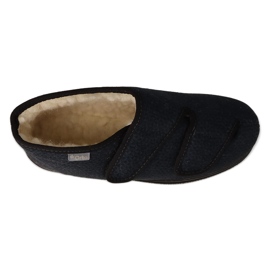 Dr.ORTO Befado damskor isolerade med pu-ull 986D013 svart blå 3