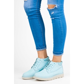 Vices Stövlar på plattformen blå 2