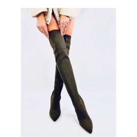 Elastiska gröna högklackade musketörer 2