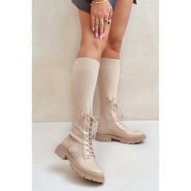 Modell 68129 Beige stövlar 1