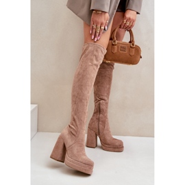 Modell 8669 Beige stövlar 1