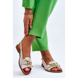 Step in style Sandaler Modell Lewski Skor 3230 Beige/Guld - Steg i stil 1