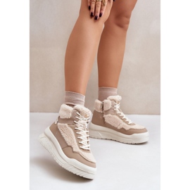 Lee Cooper LCJ-24-47-3146 Beige sportskor 1