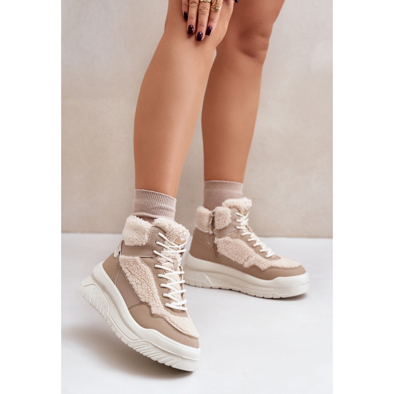 Lee Cooper LCJ-24-47-3146 Beige sportskor 1